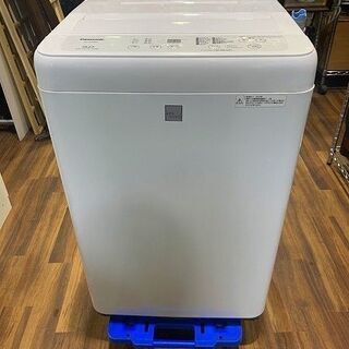 【苫小牧バナナ】2019年製 パナソニック/Panasonic 5.0kg 洗濯機 NA-F50BE6 ホワイト系 １人暮らし向け 清掃済み