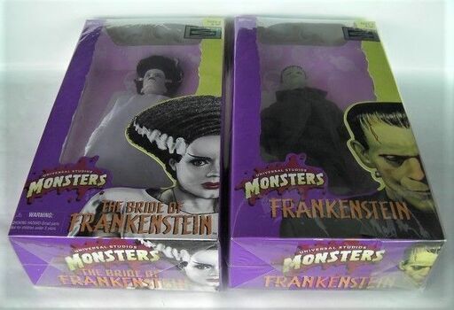 Kenner　ユニバーサルモンスターズ　フランケンシュタイン＆フランケンシュタインの花嫁フィギュア2体セット◎未開封で凹み汚れ破れなし