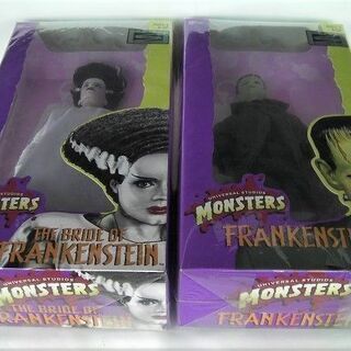 Kenner　ユニバーサルモンスターズ　フランケンシュタイン＆フランケンシュタインの花嫁フィギュア2体セット◎未開封で凹み汚れ破れなしの画像