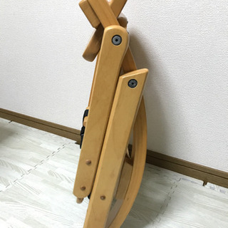 【取引中】木製ローチェア／Arch Low Chair   2way お食事チェアの画像