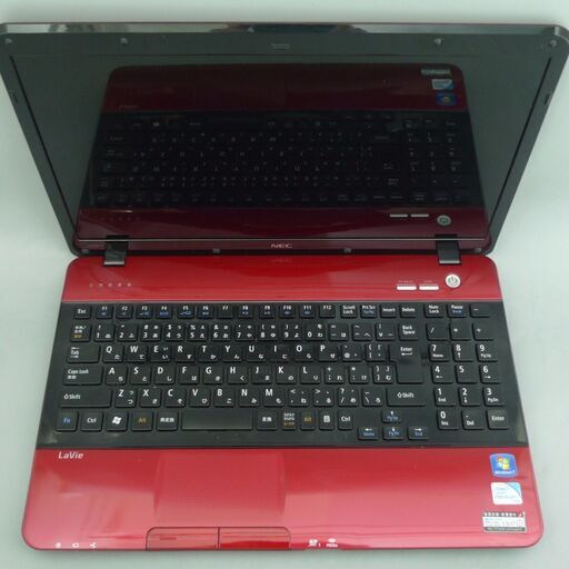 送料無料 HDD640GB レッド希少品 コスパ重視 ノートPC 中古良品 15.6型 NEC LS150F26R Pentium 4
