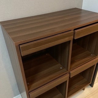 【取引中】本棚　ノーチェ　収納　チェスト　ウォールナット　noc...