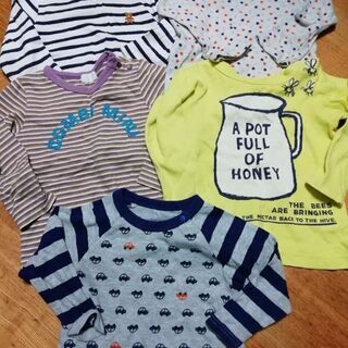長袖/Tシャツ5枚/サイズ80