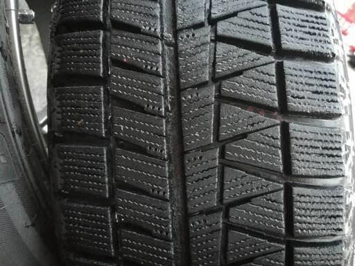 スタッドレスタイヤ アルミ付4本セット 195/65/15 BRIDGESTONE 2015年製 タイヤチェーンおまけ