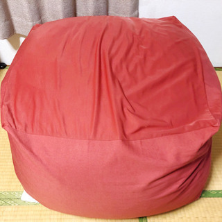 美品 無印ビーズクッション