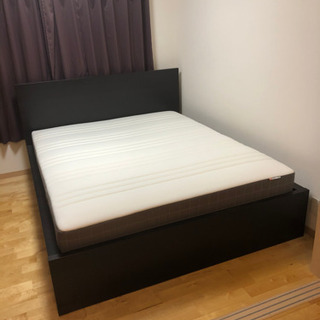 IKEA クイーン ベッド 美品 1.31まで