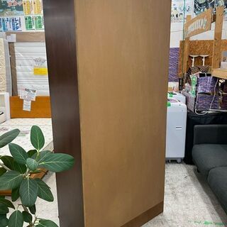 【愛品館 江戸川店】カリモク　書棚　本棚　飾り棚　ID:155-017404-007  配送可　代引き配送可（代引きの場合は現金のみのお取り扱いになります）の画像