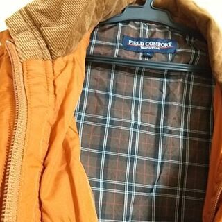 FIELD COMFORT　TRAVEL WEAR　ショートコート　オレンジ色　Lサイズの画像