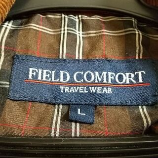 FIELD COMFORT　TRAVEL WEAR　ショートコート　オレンジ色　Lサイズの画像