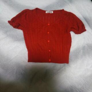交渉中【 Layla Rose 】子供用赤色カーディガン