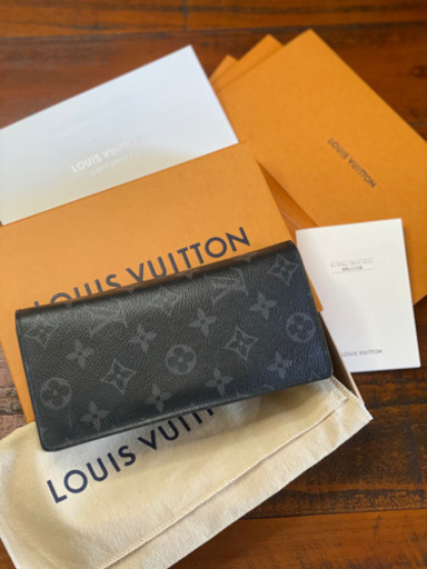 ルイ ヴィトン  長財布　ポルトフォイユ・ブラザ　モノグラム　ブラック