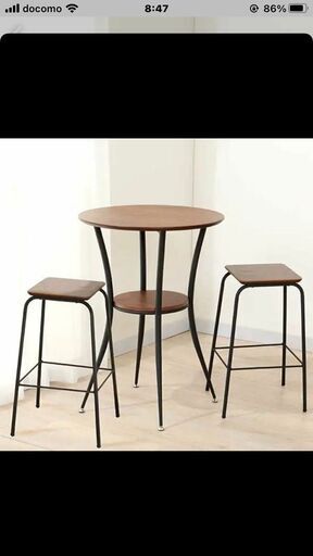 ニトリカウンターテーブルセット