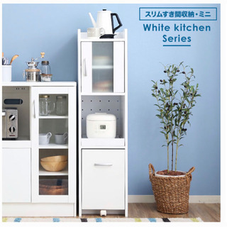 LOWYA スリム 炊飯器 食器棚の画像