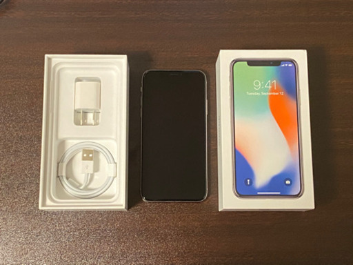 【美品】iPhone X シルバー 256GB SIMフリー