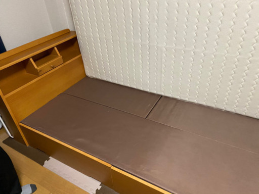 収納付きシングルベッド1/29まで【取りに来てくれる方限定早い者勝ち】