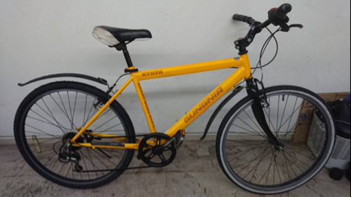 【クロスバイク26インチ】6段変速付き　リヤタイヤ新品使用❗️初売りSALE中　値段交渉OK❗️