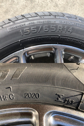 155/65R14   夏タイヤ アルミセット