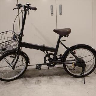 折りたたみ自転車 アサヒオリジナルモデル　ほぼ新品、品質保証書付き、オートライト付き、6段変速ギア付きの画像