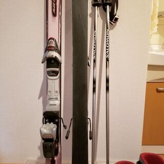 スキーセット 板&ストック&ブーツ ワンシーズンのみ使用。