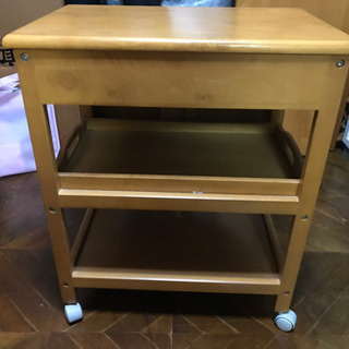 【終了】キッチンワゴン　カウンター　キャスター付きの画像