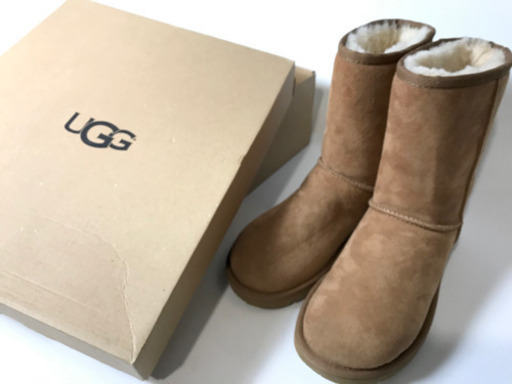 UGG ムートン ブーツ ブラウン系 23㎝　レディース 箱つき