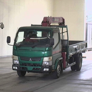 H23年三菱キャンター三段クレーンラジコン付き！積載4000kg