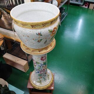 【店舗同時販売中】イタリア製プランターコラムポット【店頭ご来店購入限定】