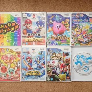 wiiソフト8本 + 太鼓コントローラー