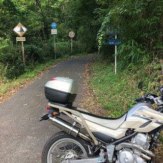 バイクのハードケース　自家塗装品の画像