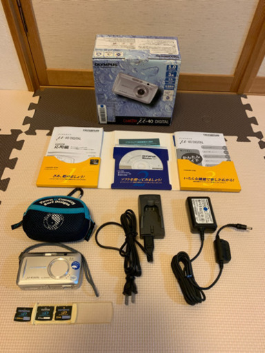 (お引渡者様決定済)デジカメ　OLYMPUS μ-40 xdカード3枚付属