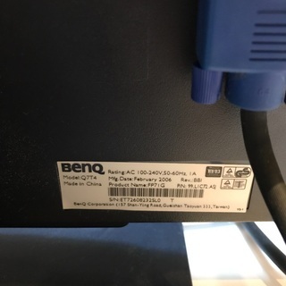 【4/13まで引き取りで無料】BenQ モニター　Q7T4の画像