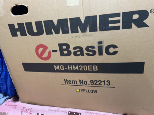 値下げしました！ハマー（HUMMER）の電動付き折り畳み自転車（未開封