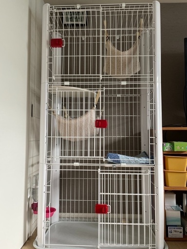 猫 ケージ キャットケージ 小屋 二段