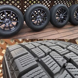 スタッドレス＋アルミ4本セット 225/65R17 2018年製グッドイヤー