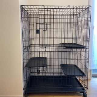 猫ちゃんゲージ　128cm3段の画像