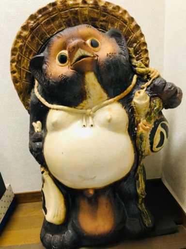 信楽焼 たぬき 置き物 縁起物