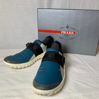 PRADA バックルディティールスニーカー 26cm