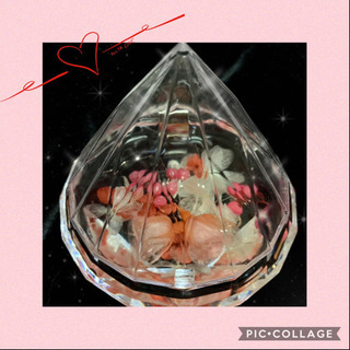 固めるハーバリウムのリングピロー💕