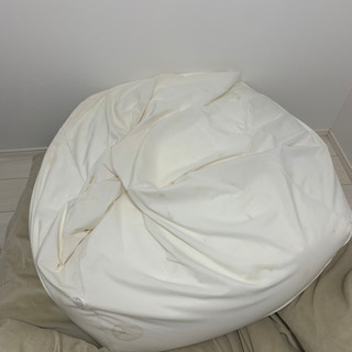 【0円】無印良品  一人用ソファ  かなり使用感あり・汚れ等の画像