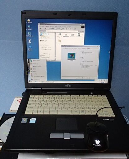 【中古】業務用ノート２（整備済）　富士通 Win2000