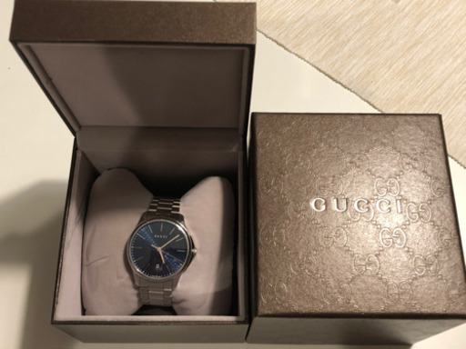 グッチ 腕時計 メンズ GUCCI G-タイムレス スリム ダークブルー