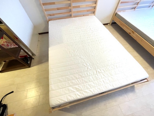 (美品) IKEA ダブルベッド