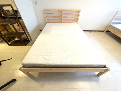 (美品) IKEA ダブルベッド