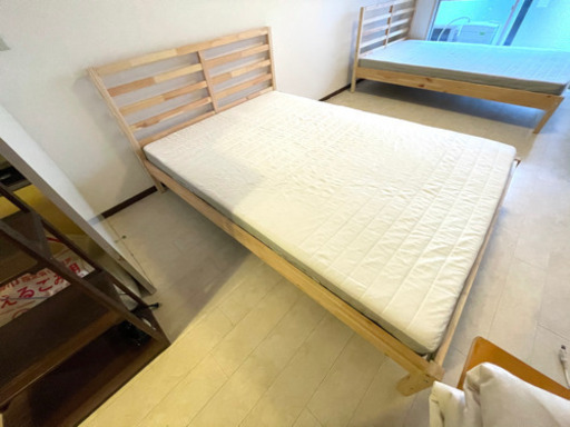 (美品) IKEA ダブルベッド