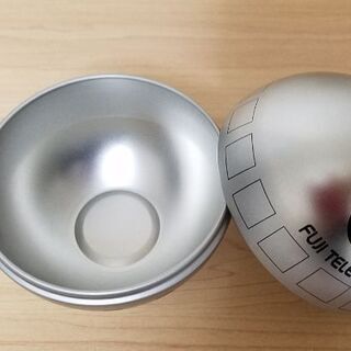 フジテレビのお土産　球体缶　中サイズ　※中身なしの画像