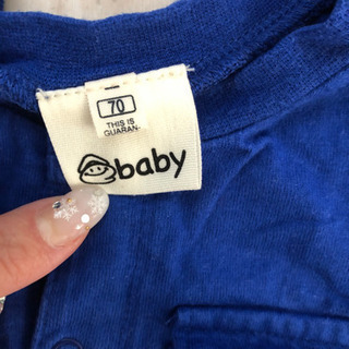 男の子70 ロンパース 2枚セットの画像