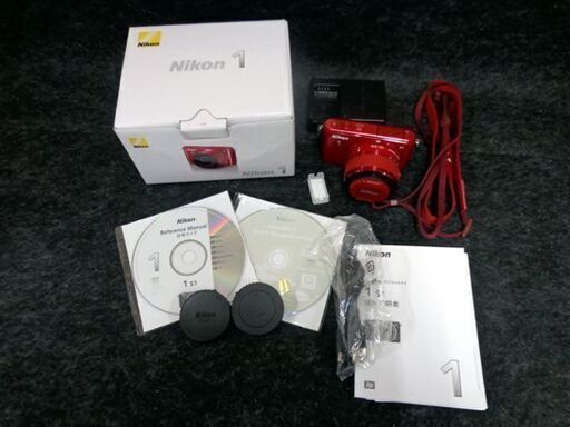 Nikon 1/ニコン 1 S1 デジタルカメラ レンズ交換式 標準ズームレンズキット 1011万画素 レッド 札幌市 中央区