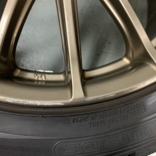 本物の深溝★215/45R17　プリウス　BRZ　86　17×7.5J　＋50　レアマイスター　ブロンズ　ウインターマックス　バランス調整済みの画像