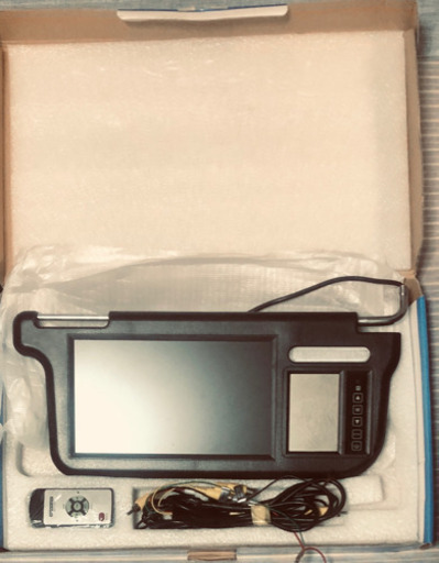 9インチサンバイザーモニター 左右2個セット　（新古品） 9-inch sun visor monitor, set of 2 left and right