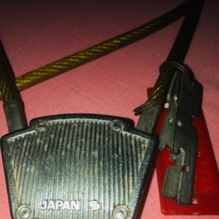 🔑SAIKA 自転車 ワイヤーキーロック 2個セット 日本製 レトロ レア物の画像